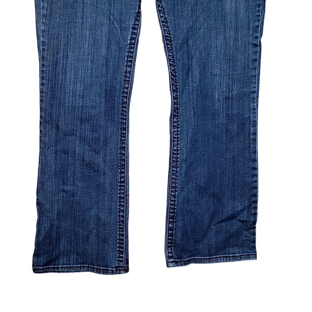 Lee Slender Secret Boot Cut Jeans 16‎ Short Embellished Rock Alternative Grunge - Picture 4 of 9